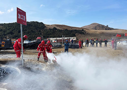 中國(guó)安能第二工程局四川涼山項(xiàng)目部開展防火、防汛、防地質(zhì)災(zāi)害綜合演練