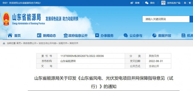 山東：將儲(chǔ)能配比作為風(fēng)光項(xiàng)目并網(wǎng)最優(yōu)先條件，分布式光伏直接保障并網(wǎng)！