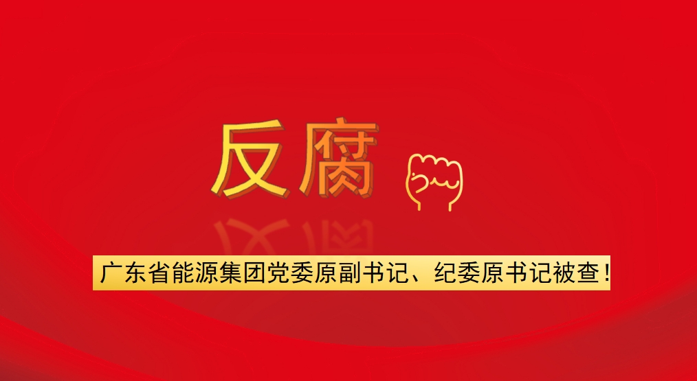 廣東省能源集團黨委原副書記、紀委原書記被查！